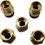 10PCS 공압 피팅 PC 수나사-M5 m6 1/8 1/4 3/8 1/2 튜브 pc4 6 8 10 mm 푸시 공기 스트레이트 연결 pc6-01 02 : 델라스 상사