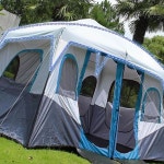 12인용 투룸 텐트 블루 손쉬운설치 쉘터 야외 : 블루문컴퍼니