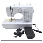 sewing machine 재봉틀 미싱기 바느질 자동 전기 발 컨트롤러 포함 다기능 45실 용량 이중 바늘 미니 탁상용 사용이 간편한 컴팩트 초보자에게... 