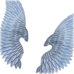 카페 인테리어 3D 벽장식 천사날개 실버 110cm 벽장식인테리어 : 블루문컴퍼니