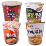 신라면컵 6입+안성탕면컵6입+튀김우동6입+새우탕6개 (총 24개) : 네미플로우픽