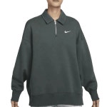 나이키 우먼스 피닉스 플리스 오버사이즈 1/4 지퍼 하프 집업 탑 그린 녹색 FZ3208-338 : 도쿄바자르
