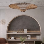 빈티지 등나무 샹들리에 조명 일본식 인테리어 식당 다이닝 카페조명 : 루나로웰