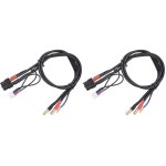 RC 서보 커넥터 배선 부품 지포스 XT60 / 4mm 바나나 2S 충전 케이블 19.7인치 50cm G0285 일본산 DH4689431 50センチメートル (× 2)... 