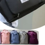 여행용 접이식 더플백 캐리어 결합 기내 휴대 경량 수납 보조 이동 가방 : 스마일온7