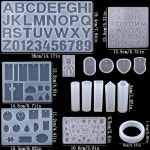 레진공예 인테리어 트레이 감성 데코 소품 레진 쥬얼리 필수 실리콘 몰드 키트 펜던트 귀걸이 목걸이 키체인 DIY용 : 스마트픽담아다