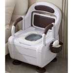 실용 간이변기의자 화장실 이동 실내 대변기 접이식 슈퍼럭셔리 신형 1단계 항공 조절-방용 : 클린딜