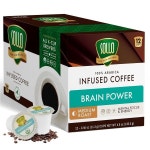 Power 다크 커피 포드 MCT 및 에센셜 영양, Nootropic 브레인 부스터, 메모리 집중력, K-Cup Keurig 브루어와 호환, 12개입 : 루미고001