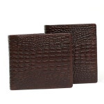 일상용 남성 소가죽 반지갑 고급 남성 악어 반지갑 직장인 선물용 : 다온터