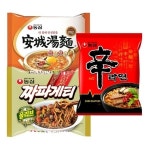 농심 주 신라면 10봉+ 짜파게티 안성탕면 10봉 : 고마이:플로