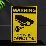 방범용 감시 카메라 안내판 출입금지 경고 안내판 보안 옥외 대형 : 다온터