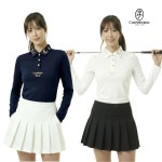 까스텔바작 여자 고신축 금실자수 볼륨 골프 티셔츠 BGDFTL_803 : 골프딜 golfdeal