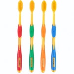 아랫채상점 금 나노 덴탈케어 칫솔 4개 어른칫솔 : 아랫채상점