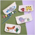 파우치세트 필통 아이디몬 화방 미술붓 미술놀이 감성 DIY세트 물감포함 (10종 택1) : 엠에스24