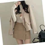 미디 기장 카라 코트 컬러 여성 아우터 가을 겨울 데일리 출근룩 오피스룩 : 유나리픽