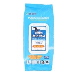 자동차청소 청소티슈 컴퓨터닦기 60매 기름때제거 전자제품닦이 유한그린텍 캡형 마법의 : 엘에스24