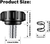 39699202 원형 톱 가이드 나사 교체 부품 DEWALT POWER DC390K DCS391L1 DCS56 DCS393 DCS391B3 05828700 스프링(2PACK) 장착... 