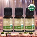 더아로마샵 향기 오일 편안한 공간 향기로운 집 USDA 천연 아로마 오일 테라피 숙면에좋은향 집중 기분전환 시너지 유칼립투스 3개 10ml... 