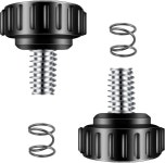 39699202 원형 톱 가이드 나사 교체 부품 DEWALT POWER DC390K DCS391L1 DCS56 DCS393 DCS391B3 05828700 스프링(2PACK) 장착... 