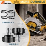 39699202 원형 톱 가이드 나사 교체 부품 DEWALT POWER DC390K DCS391L1 DCS56 DCS393 DCS391B3 05828700 스프링(2PACK) 장착... 