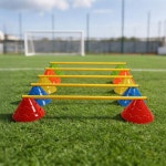 909커머스 축구꼬깔 훈련 축구콘 접시콘 고깔콘 레드10개 : 909커머스