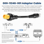 Simrad NSO evo2 Zeus2 디스플레이용 usvej RJ45 to 5핀 이더넷 어댑터 케이블 000-11246-001 남성 커넥터 노랑 Round 여성 고속 : 대원1