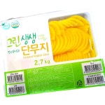 그린식품 냉장 반달 단무지 2.7kg 2개 밑반찬 : 별담푸드