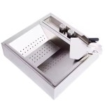 감자튀김 작업대 스텐 조리대 채반 간편한 기름 거치대 : 세렌코