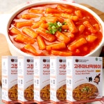 더밥 고추마녀 국물볶이 3분 간편조리 옛날떡복이 기본맛 매운맛 간장맛 5개세트 : 더밥