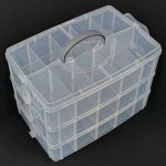 뉴몰 3단 정리함 중형 반투명 부품상자 장난감정리함 쥬얼리보관함 낚시태클박스 : 뉴이커머스