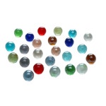 구슬치기 유리구슬 장식 옛날 유리 미니 선물 게임 A. 연한 파란색 2mm 구슬 10개 : FEELVARE