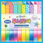 1000 종이나라 뜯어쓰는 무늬모아 색종이 종이접기 : 윙스문구
