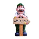 야외 정원사 정원조각상 환영 농장 장식품 마당 인형 Welcome 축제 행사 할아버지 : 기류컴퍼니