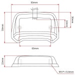 디-알-씨(DRC) 모토레드 팬텀 테일라이트 범용 레드 렌즈 다트프리크 DIRTFREAK F5866(구품번 D45-29-307) : RIHITO