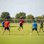 족구장 경기용 스포츠 매쉬 네트망 운동기구 : 부노모스