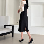 [모리스커밍홈] [55-77]블랑 레이어드 하객 원피스_M2501OP004A : 에이블 에이치