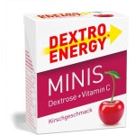 덱스트로 에너지 미니 체리 + 비타민 C - 50g (1개) 포도당, 빠른 탄수화물 및 체계에 좋은 C, 인 분량 [B0 01-50 g (1er Pack) : 도이치... 