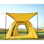 터치자동텐트 오토캠핑텐트 감성 디자인 휴대용 텐트 B.Duck 옐로우 : 스토어구삼구