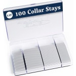 셔츠 카라 고정 구김방지 남성 드레스 셔츠용 플라스틱 칼라 스테이 100개 - 삽입 남성용 2.2인치 : 슈슈라라마켓28