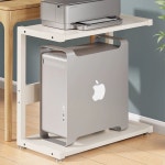 이동식 컴퓨터트레이 선반 테이블 본체 받침대 바퀴 수납 데스크 PC홀더 : 마켓솔마루