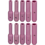 리버웰드 TIG 알루미나 노즐 세라믹 컵 롱 사이즈 10N50L 4L 14 10N49L 5L 516 10N48L 6L 38 10N47L 7L 716 10N46L 8L 12 PT : 플룬샵