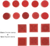 DIY 공예 카드 및 스크랩북용 꽃무늬 스탬프 레이스 나무 고무 16종 세트 : 글로위시