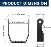 jose2015 모터사이클 스포트라이트 마운팅 브래킷 설치하기 라이트 포그 쉬운 H5006 블랙 2PCS : 오버로드마켓04