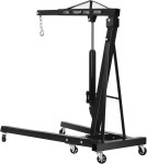 레버가 있는 WBGANG 엔진 호이스트 2톤 헤비 듀티 모터 체리 피커 샵 크레인 트 레버 팅을 위한 6개의 캐스터가 유압 4409LBS 고속... 