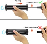 모토렌바우 볼 펌프 5개의 바늘이 달린 스포츠 노즐 익스텐션 호스 밀어서 당기는 인플레이터 시스템 배구 농구 축구 수구 수영 인플레이터에... 