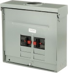 ABB TMQ860RCUGEN 60A 듀얼 메인 브레이커 발전기 패널 - 8-공간 구리 버스 1상 120/240V AC 22kAIC 인터럽트 실외 NEMA 3R 표면 마운트... 
