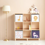 거실책장인테리어 원목 아이방책장 오픈 삼나무 3단 9칸 : 일원스토어