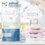 화이트 염소 프리 천연 미네랄 기반 파우더 2.5파운드를 밝게 해주는 표백 대체 얼룩 제거제 세탁 부스터 : dhshop000