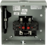 ABB TMQ860RCUGEN 60A 듀얼 메인 브레이커 발전기 패널 - 8-공간 구리 버스 1상 120/240V AC 22kAIC 인터럽트 실외 NEMA 3R 표면 마운트... 