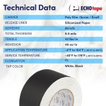 에코테이프 FS-G7735 | 올웨더 램텍 WMP-10/PSK 페이싱 테이프 금속 건축 단열 화이트 솔기 및 수리 추운 날씨 아크릴 컨트랙터 2.83 x... 